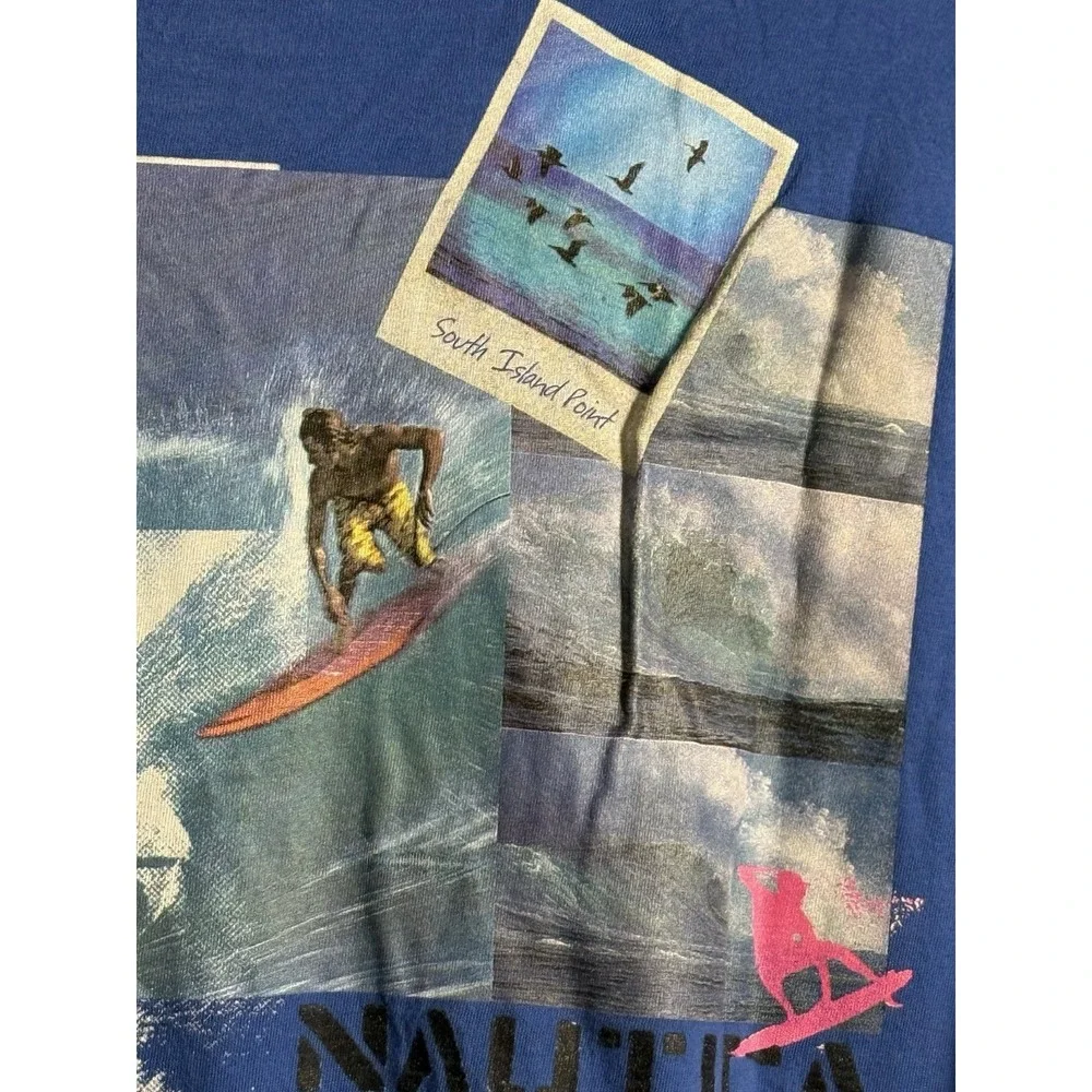 Nautica South Island Point 83 Tshirt‎ Blue XL